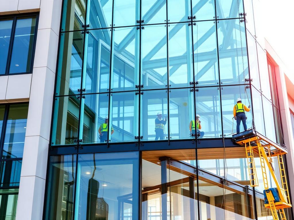 Architectural glass installation